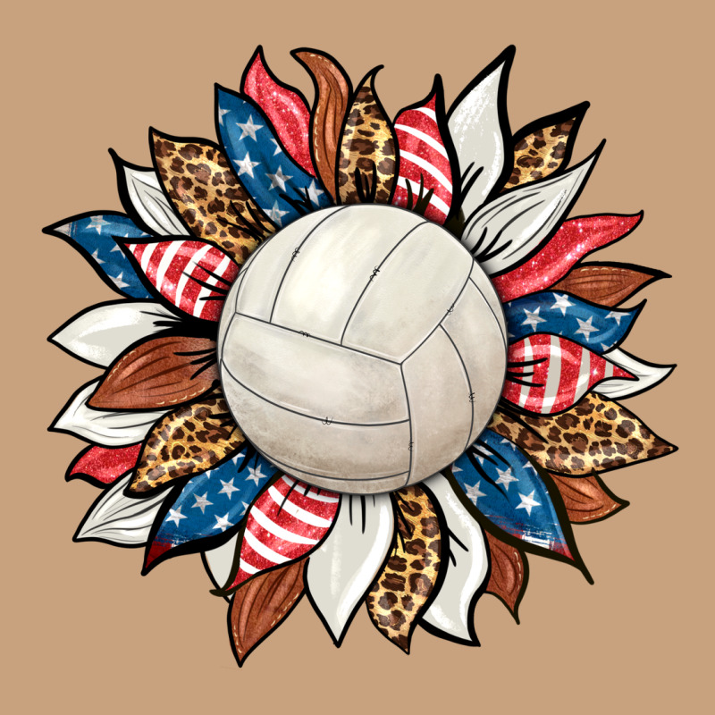 Volleyball Sunflower Vintage Tee by HRA Design Shop | Teevron