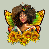 Butterfly Afro Woman Juneteenth Long Sleeve Tee | Teevron