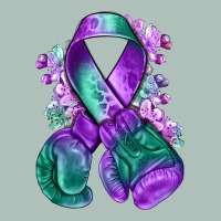 Purple And Green Anal Cancer With Boxing Gloves Na Heavyweight Hoodie | Teevron