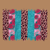Valentines Day Leopard Rose Glitter Brush Stoke Long Sleeve Tee | Teevron