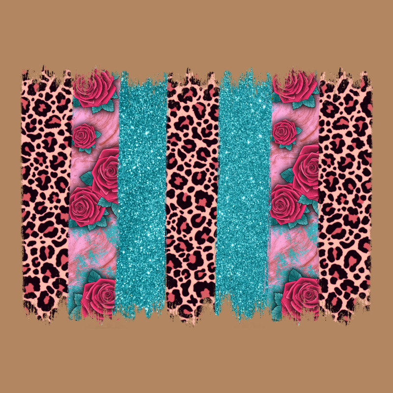 Valentines Day Leopard Rose Glitter Brush Stoke Long Sleeve Tee by JahusDesignShop | Teevron