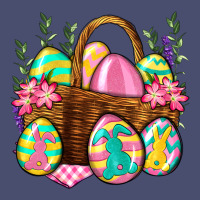 Easter Eggs With Basket Easter Day Vintage Tee | Teevron