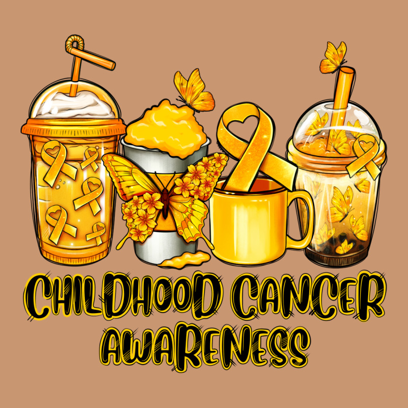 Childhood Cancer Awareness Coffee Cups Heavyweight Hoodie by NancyCooperArtShop | Teevron