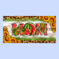 Watermelon Mom License Plate Urban Heavy Tee | Teevron
