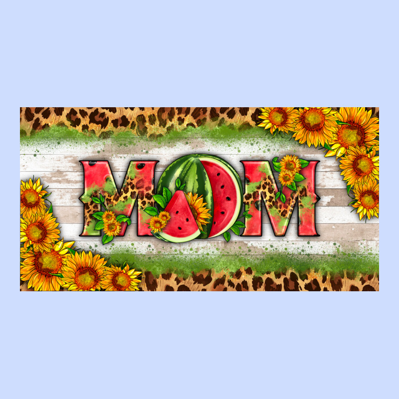 Watermelon Mom License Plate Urban Heavy Tee by HRA Design Shop | Teevron