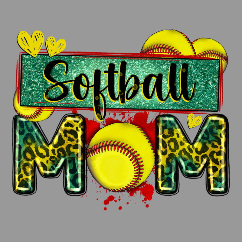 Softball Mom With Leopard Vintage Hoodie by Zillion Design Studio | Teevron