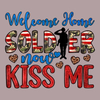 Welcome Home Soldier Now Kiss Me Vintage Hoodie | Teevron