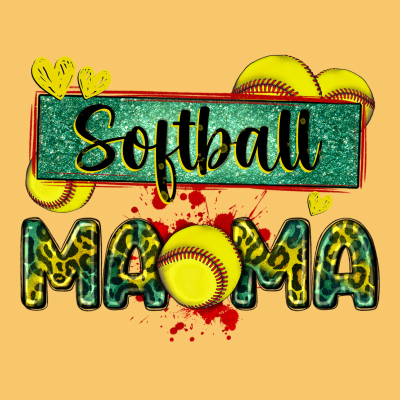 Softball Mama With Leopard Vintage Hoodie by Zillion Design Studio | Teevron