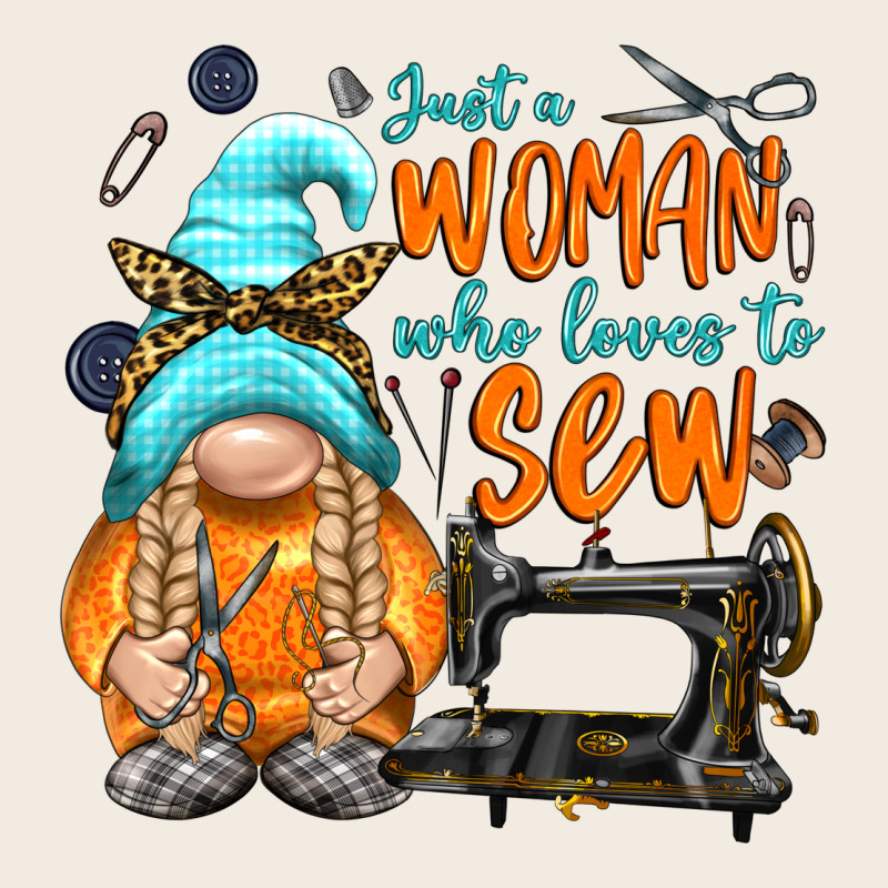 Just A Woman Who Loves To Sew Premium Sweatshirt by NancyCooperArtShop | Teevron