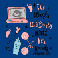 She Works Willingly With Her Hands Premium Sweatshirt | Teevron