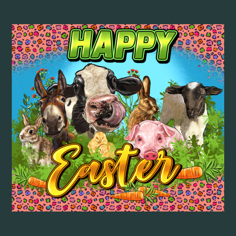 Happy Easter Farm Animals 20oz Skinny Premium Hoodie by LillyAllenDesigns | Teevron
