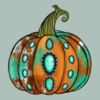 Western Cowhide Turquoise Pumpkin Heavyweight Hoodie | Teevron