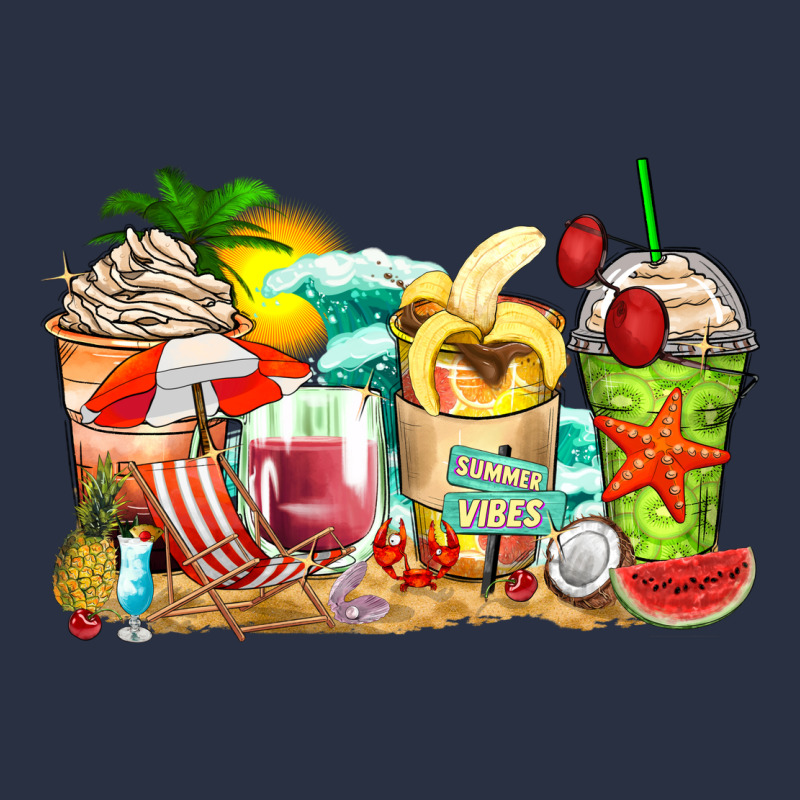 Summer Vibes Coffee Cups Heavyweight Sweatshirt by Zillion Design Studio | Teevron