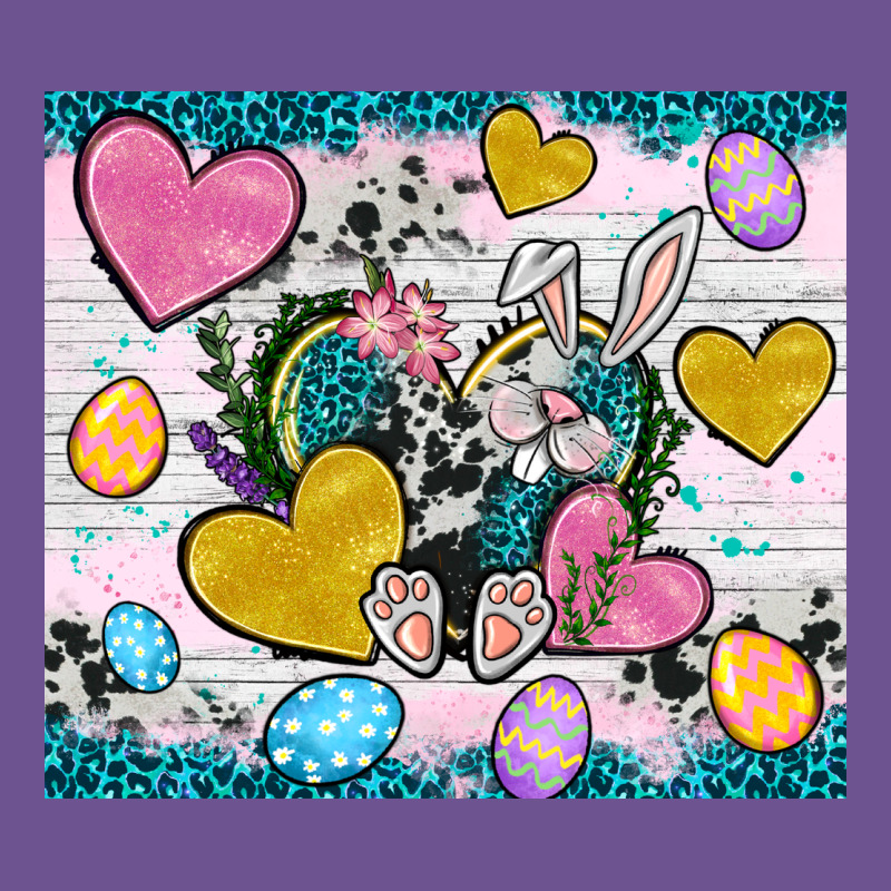 Easter Hearts Cowhide Tumbler Easter Day Vintage Tee by Neo Western | Teevron