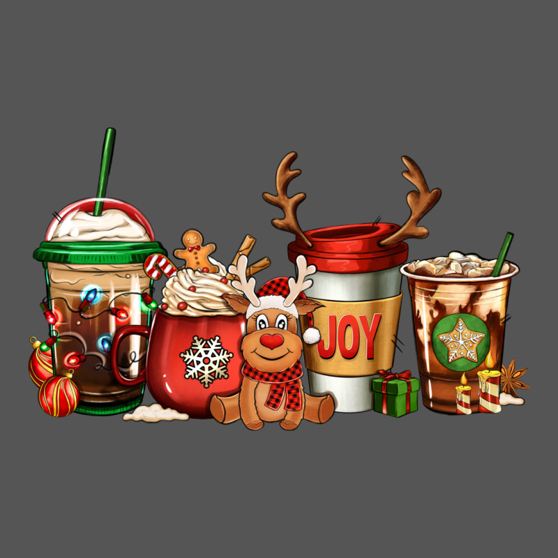 Reindeer Christmas Coffee Cups Zipper Hoodie by Jasminsmagicworld | Teevron