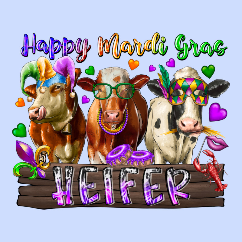 Happy Mardi Gras Heifer Urban Heavy Tee by RacoonDesign | Teevron
