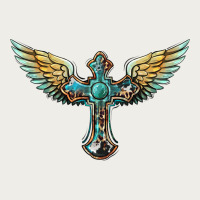 Western Cross Wings Zipper Hoodie | Teevron