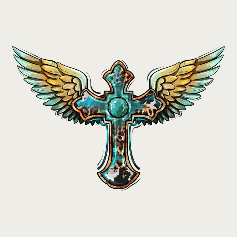 Western Cross Wings Zipper Hoodie by BarkalooDesign | Teevron