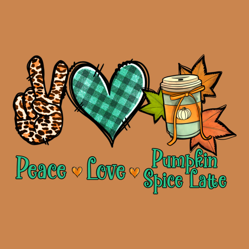 Peace Love Pumpkin Spice Latte Heavyweight Hoodie by NancyCooperArtShop | Teevron