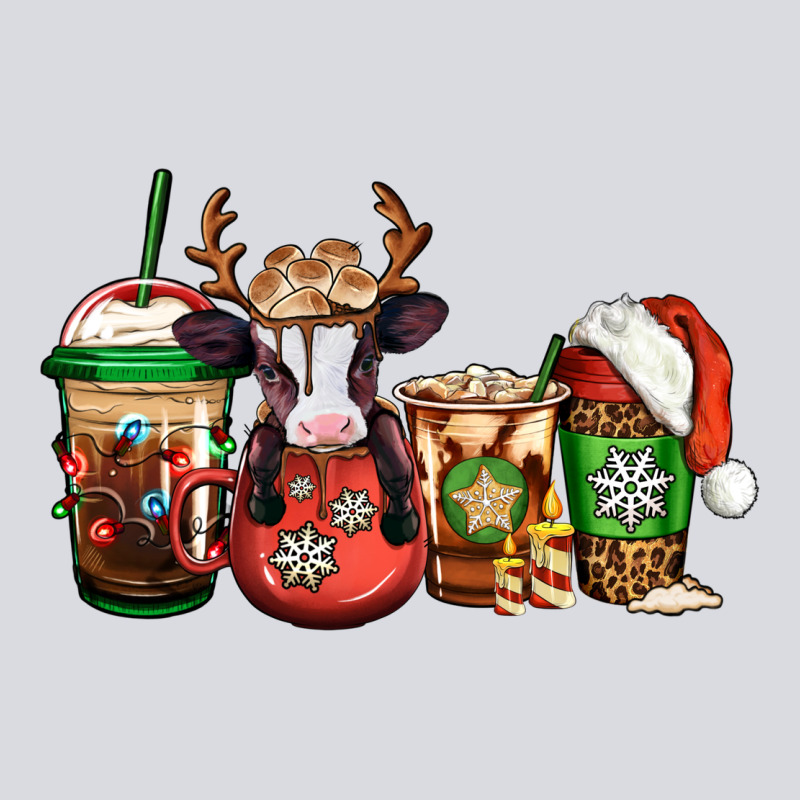 Christmas Baby Calf Coffee Cups Zipper Hoodie by Jasminsmagicworld | Teevron