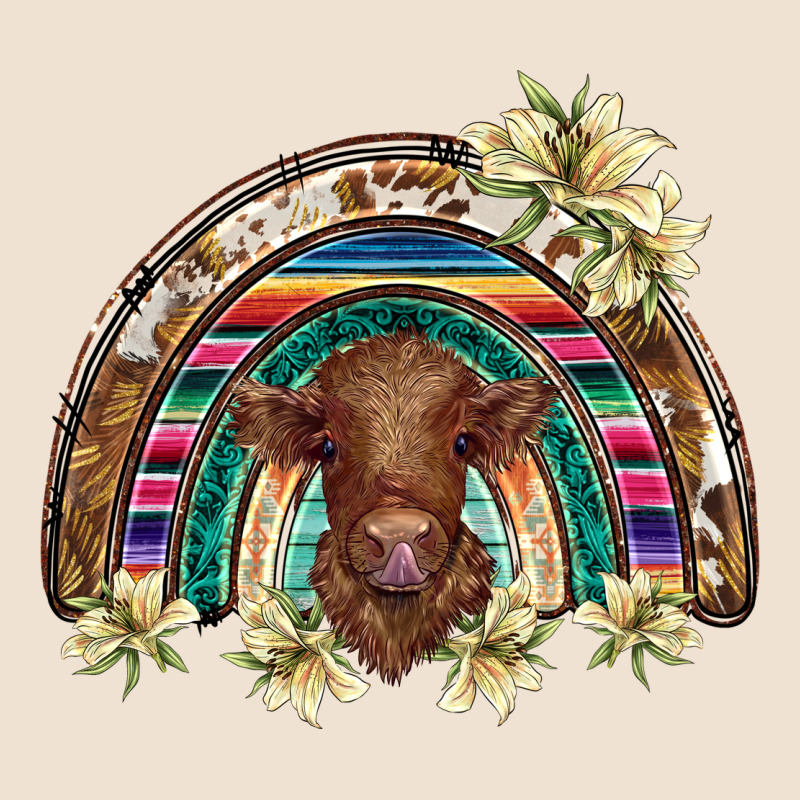 Scottish Calf Rainbow Urban Heavy Tee by BarkalooDesign | Teevron