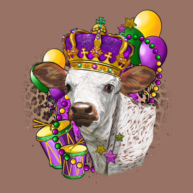 Mardi Gras Longhorn Calf Premium Hoodie by LillyAllenDesigns | Teevron