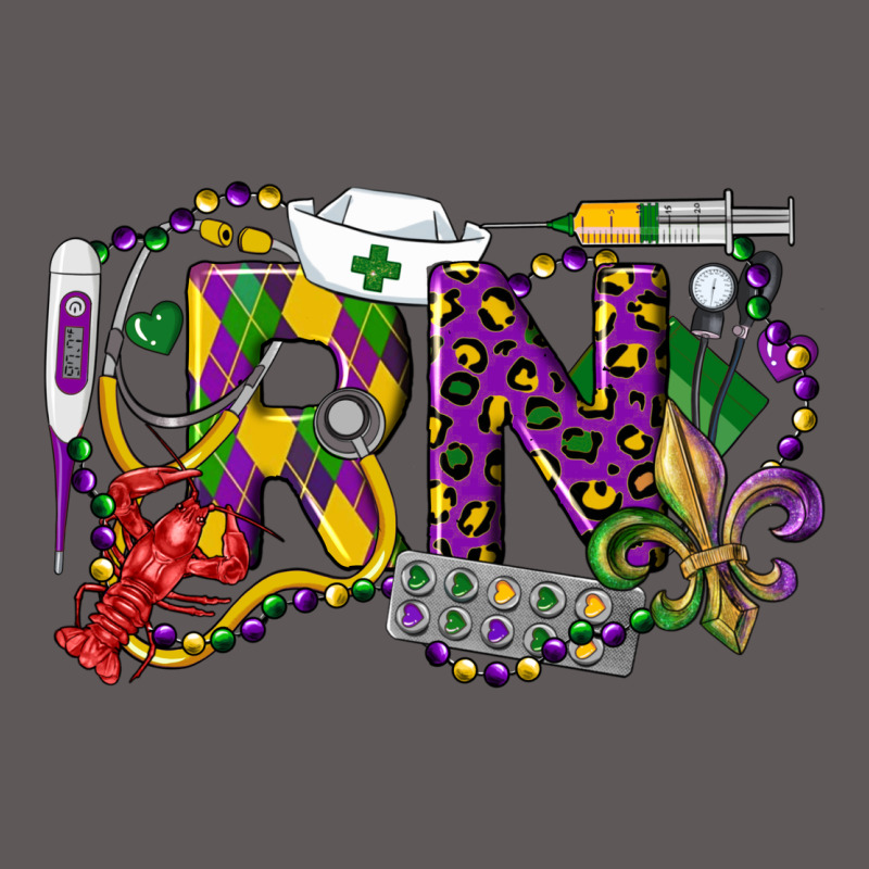 Rn Registered Nurse Mardi Gras Premium Hoodie by LillyAllenDesigns | Teevron