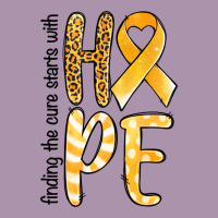 Finding The Cure Starts With Hope Childhood Cancer Heavyweight Hoodie | Teevron