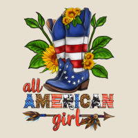 All American Girl Cowboy Boot With Sunflower Urban Heavy Tee | Teevron