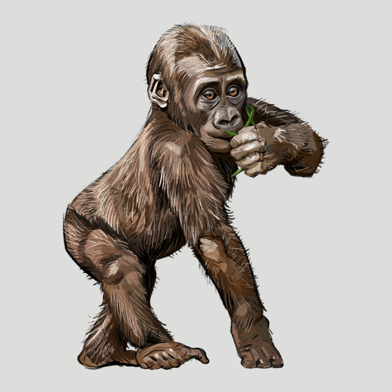 Baby Gorilla Zipper Hoodie by LillyAllenDesigns | Teevron