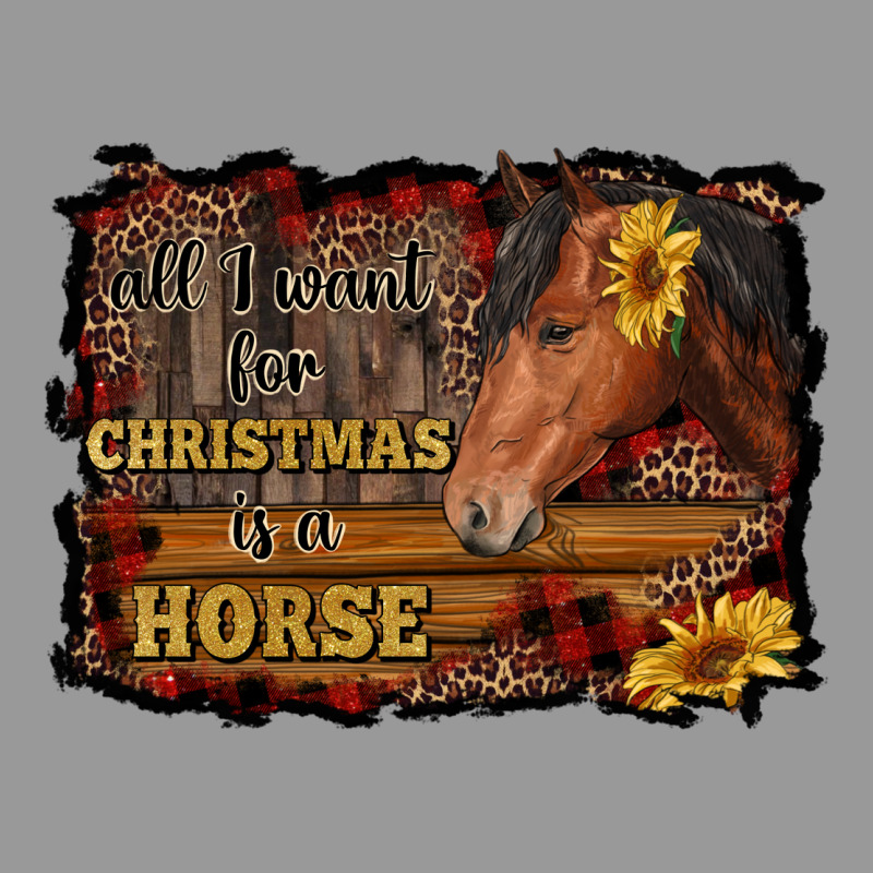 All I Want For Christmas Is A Horse Brown Horse Vintage Hoodie by RanaPortraitStore | Teevron