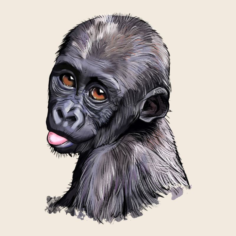 Baby Gorilla Head Zipper Hoodie by LillyAllenDesigns | Teevron