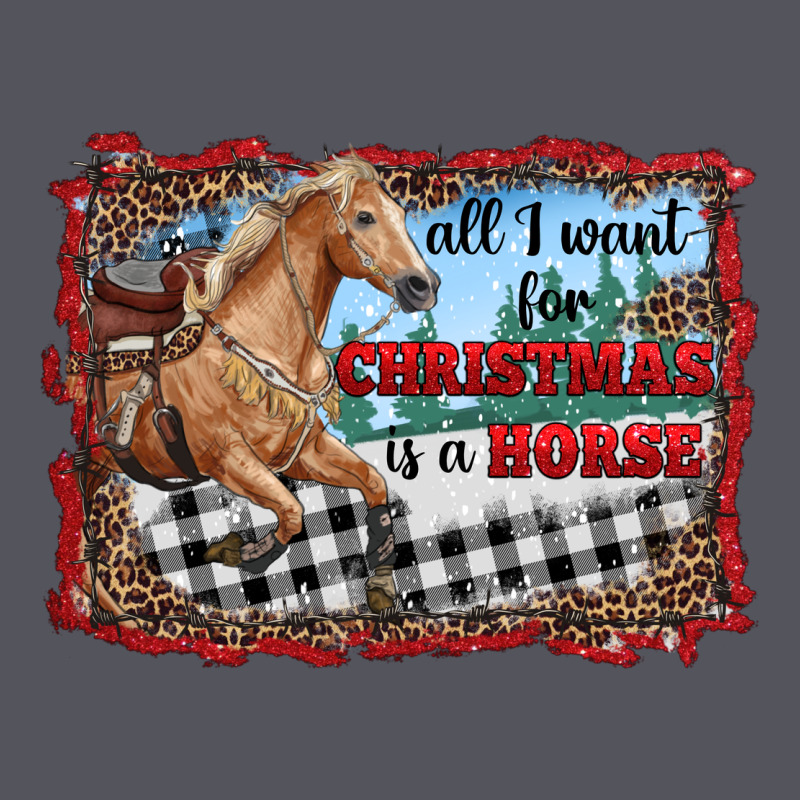 All I Want For Christmas Is A Horse  With Farm Vintage Hoodie by RanaPortraitStore | Teevron