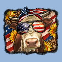 Western 4th Of July Cow Background Premium Hoodie | Teevron
