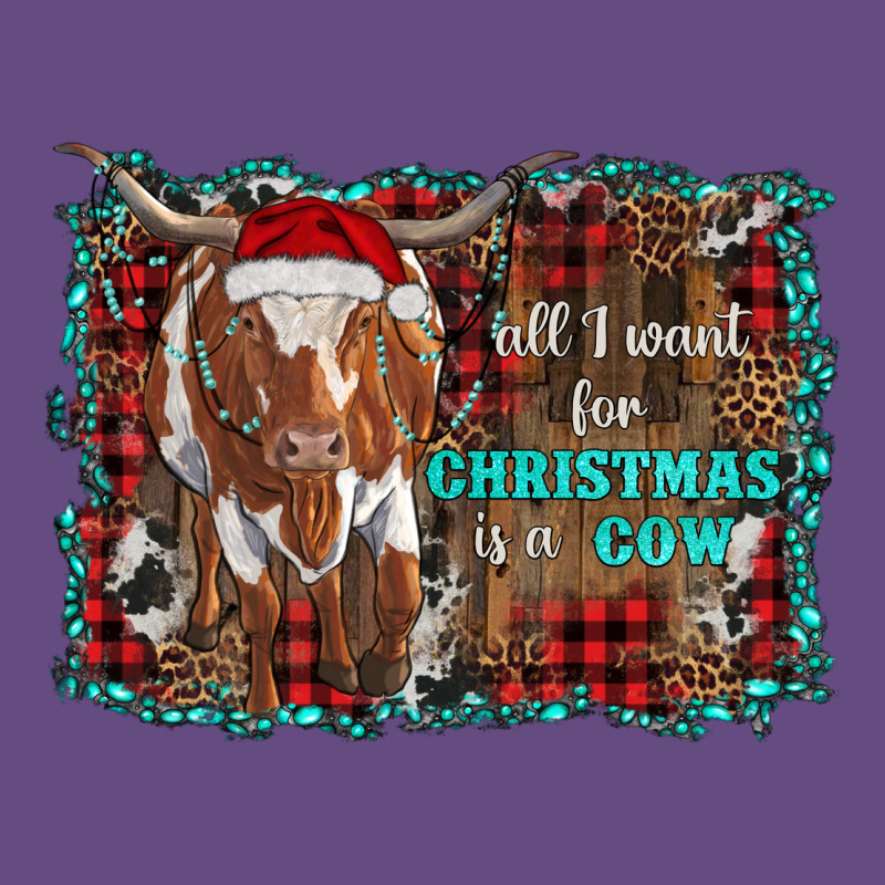 All I Want For Christmas Is A Cow Longhorn Vintage Hoodie by RanaPortraitStore | Teevron