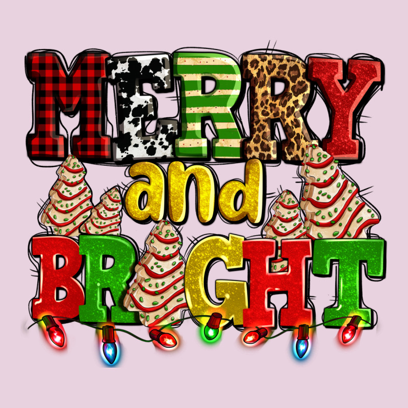 Merry And Bright With Christmas Tree  Cakes Ado Ladies Tee by AdoDesignShop | Teevron