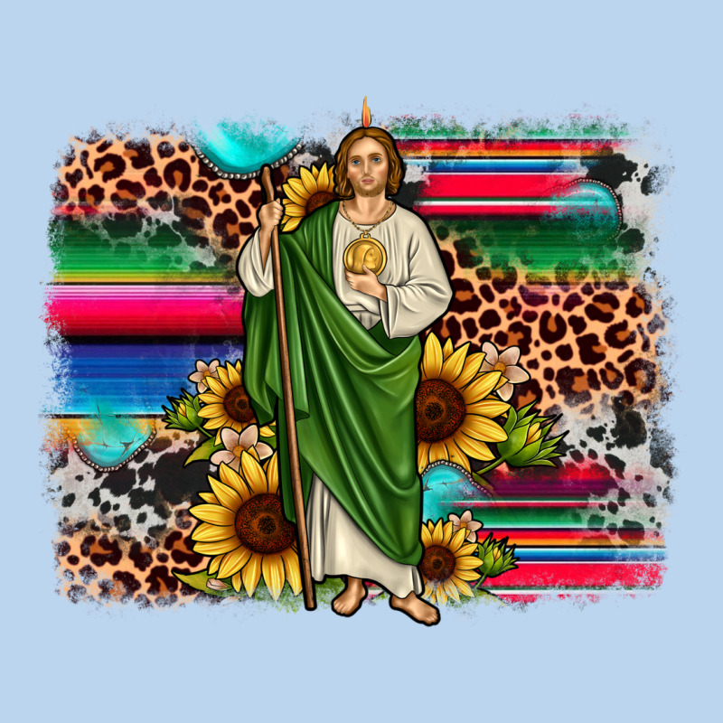 San Judas Leopard Cowhide Sunflower Background Classic Tee by JahusDesignShop | Teevron