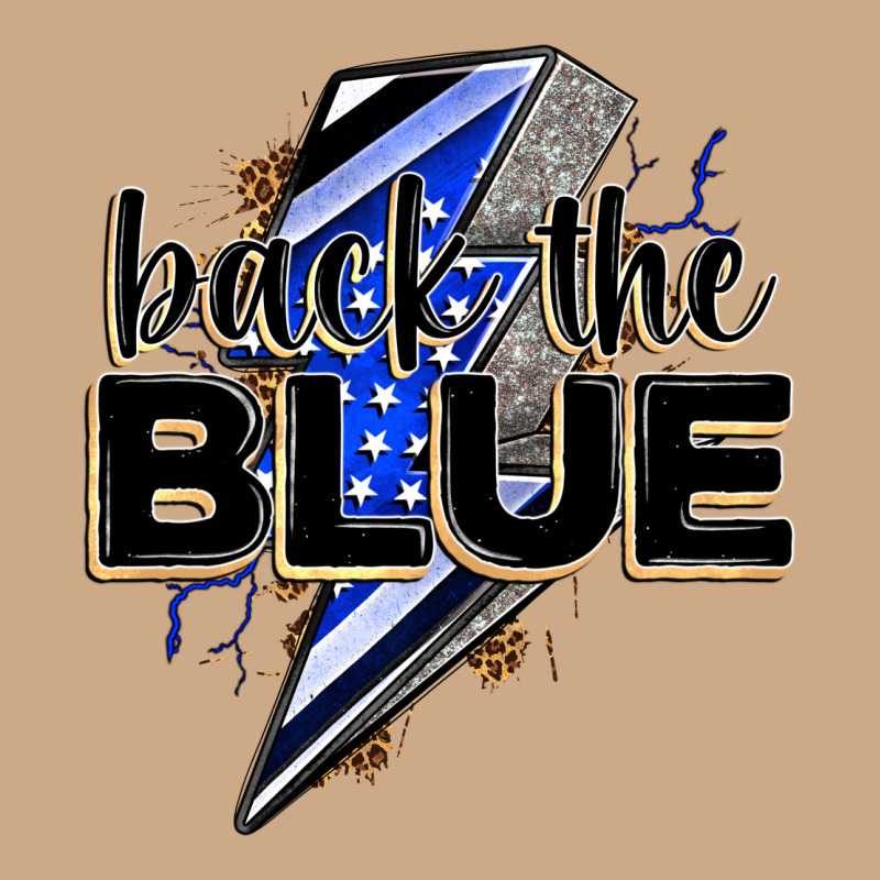 Back The Blue With Lightning Bolt Vintage Hoodie by Zillion Design Studio | Teevron