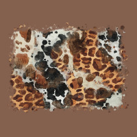 Cowhide Leopard Background Zipper Hoodie | Teevron