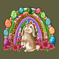 Easter Rainbow Bunny Easter Day Vintage Tee | Teevron