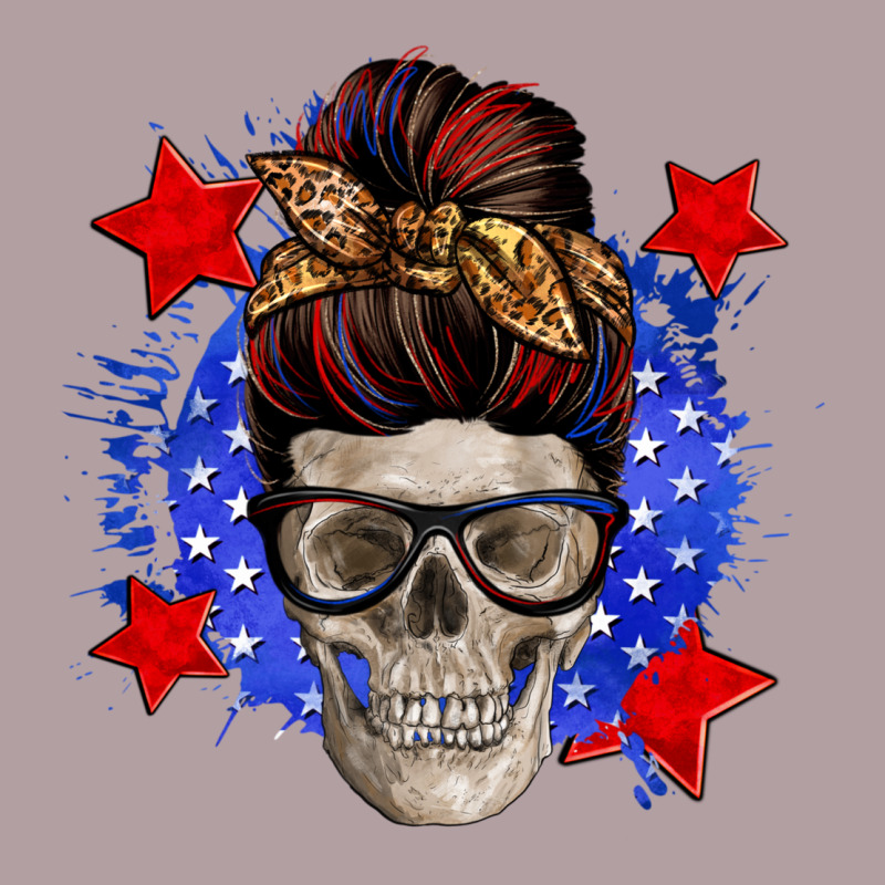 American Mom Skull Vintage Hoodie by Zillion Design Studio | Teevron