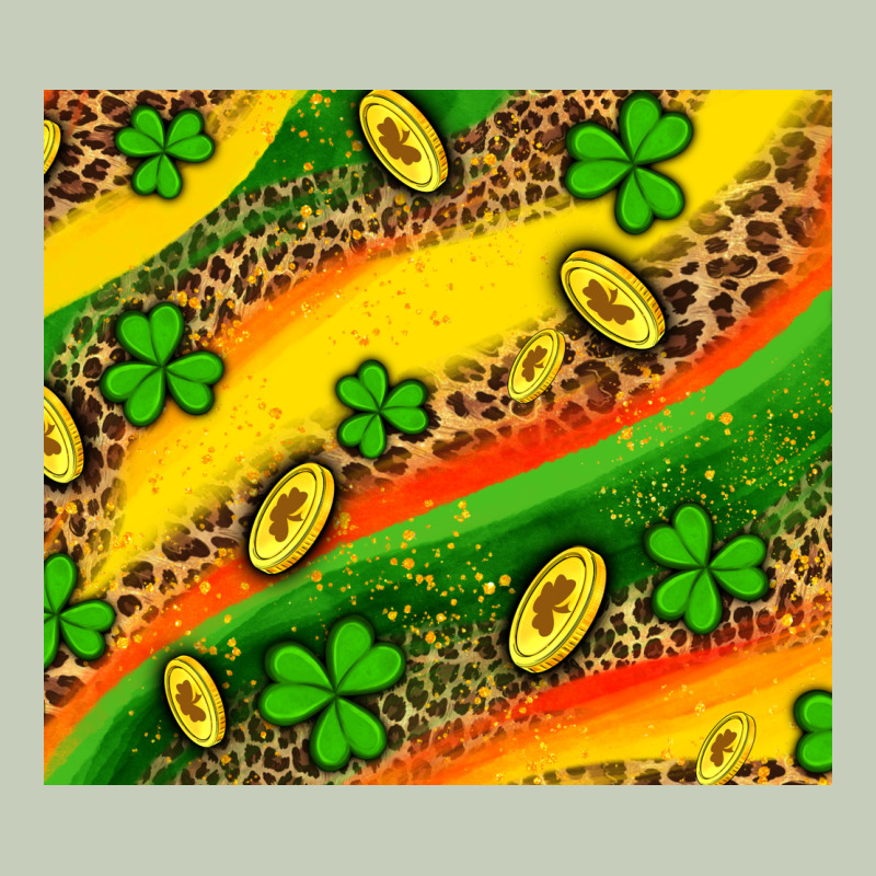 St Patricks Coin And Shamrock Long Sleeve Tee by AdoDesignShop | Teevron