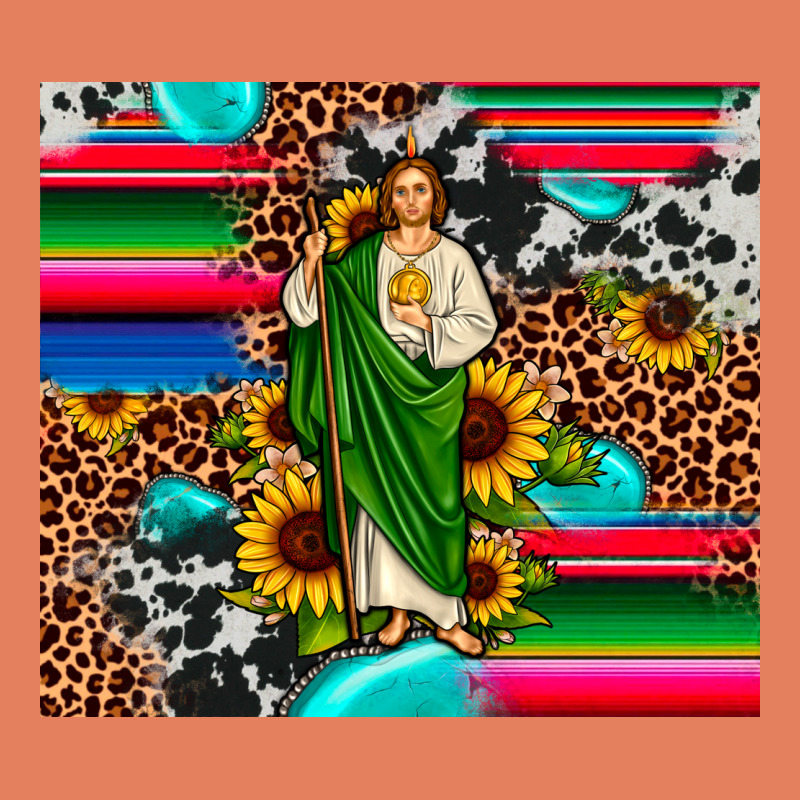 San Judas Leopard Cowhide Gemstone Classic Tee by JahusDesignShop | Teevron