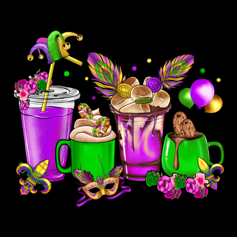 Mardi Gras Coffee Cups Urban Hoodie by NancyCooperArtShop | Teevron