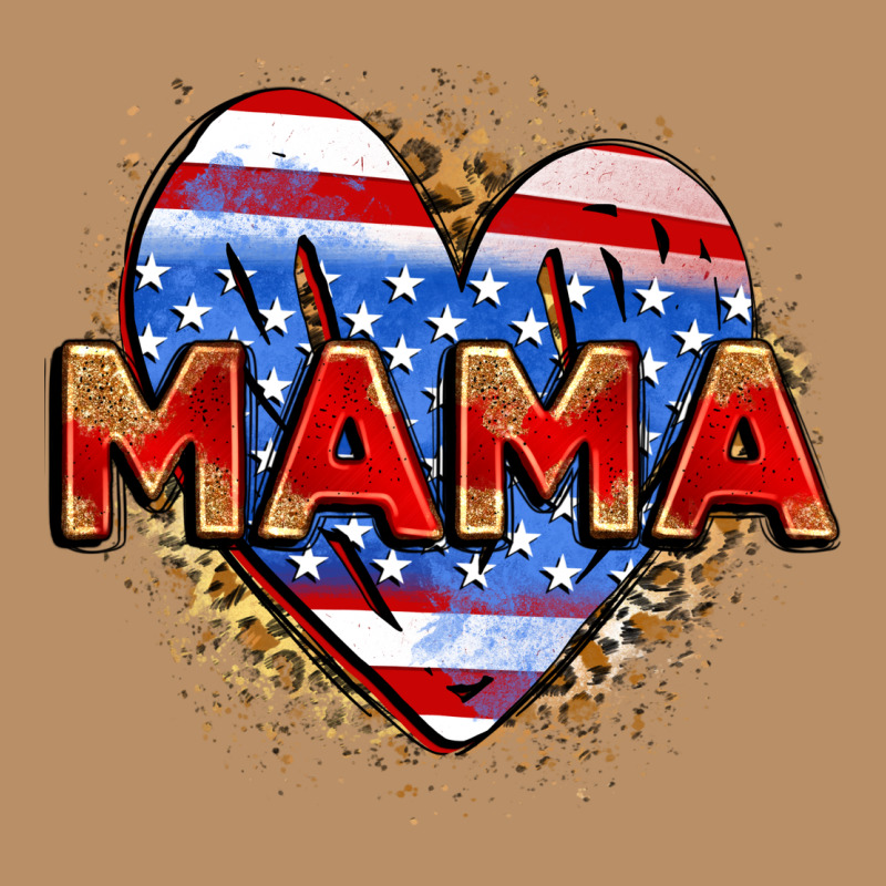 American Mama Heart Vintage Hoodie by Zillion Design Studio | Teevron