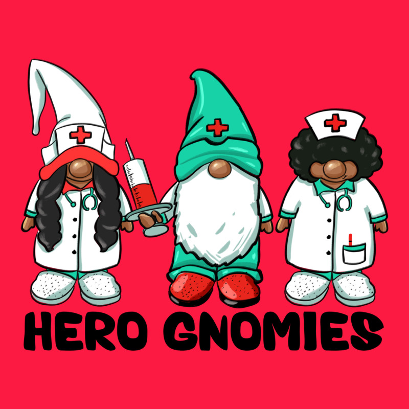 Hero Gnomies African American Nurse Gnomies Medical Gnomies Zipper Hoodie by BarkalooDesign | Teevron