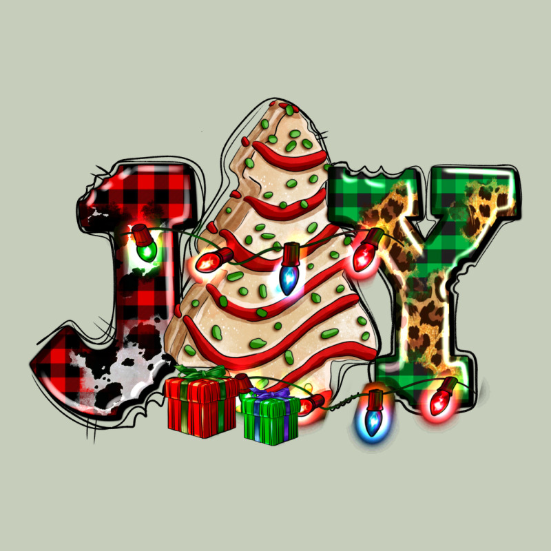 Joy With Christmas Tree Cake Ado Ladies Tee by AdoDesignShop | Teevron