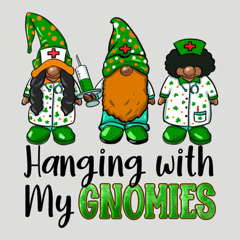 Hanging With My Gnomies African American Nurse Gnomies Zipper Hoodie by BarkalooDesign | Teevron
