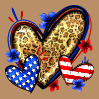 American Flag Heart Leopard Vintage Hoodie | Teevron