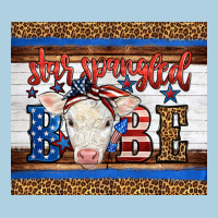 4th Of July Western Star Spangled Baby Cow Premium Hoodie | Teevron